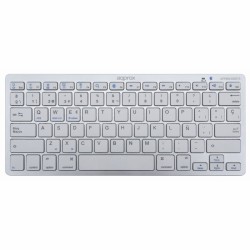 Teclado aqprox! MX 300BTS Bluetooth 3.0 Plata