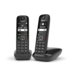 Teléfono Fijo Gigaset AS690 DECT Duo Negro