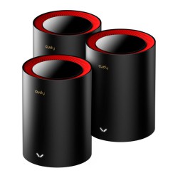Cudy M3000 Mesh 2.5G Wi-Fi 6 Triple Pack Negro Cudy M3000 Mesh 2.5G Wi-Fi 6 Triple Pack Negro