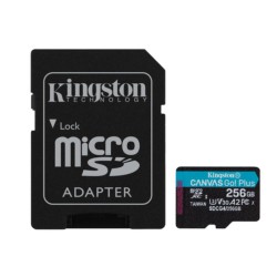 Tarjeta MicroSD Kingston Canvas Go Plus 4 256GB Tarjeta MicroSD Kingston Canvas Go Plus 4 256GB