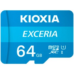 Kioxia Exceria microSDXC 64GB Adaptador Azul Kioxia Exceria microSDXC 64GB Adaptador Azul