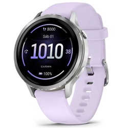Garmin Venu 4 41mm Plateado Correa Lila